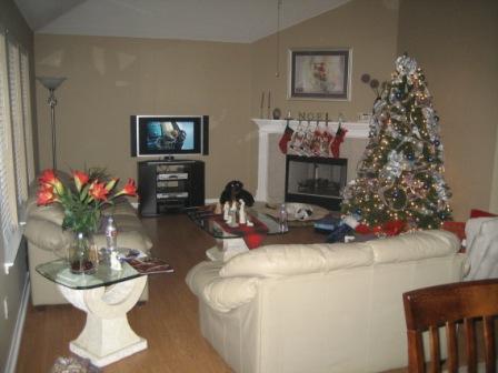Living Room at Christmas 2007